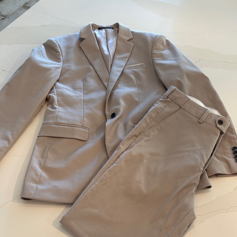 Men's Tan Blazer and Pants Set